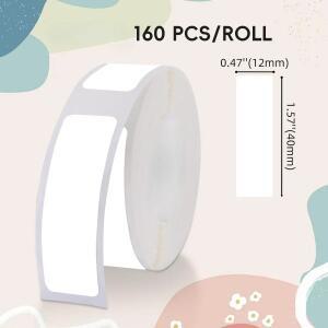 Label Sticker 1240/1530mm Tape Thermal Printer 160pcs/roll Compatible D30 Marklife P12P11 For Home O