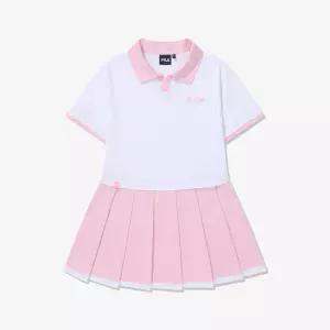 휠라 키즈 카라 플리츠 원피스 WHITE FK262OP07G004 100