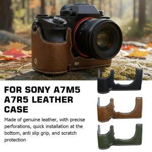 소니 호환 A7m5 가죽 케이스 카메라 보호용 호환 하프 세트 베이스 쉘