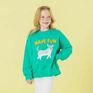 [아이러브제이] 해브펀 퍼피 맨투맨 티 JXSTO06