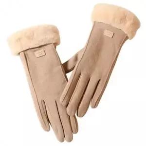 WL 기모 털장갑 스마트폰 터치 여성 겨울 데일리 장갑