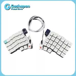 실라카54 인체공학적 분리형 기계식 키보드 핫 스와핑 가능 QMK VIAL 프로그래밍 RP2040 제로 PC 게임용