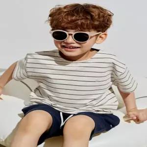 [대구백화점] [빈]멜란 그레이 스트라이프 반소매 티셔츠(BA27TS01MG)