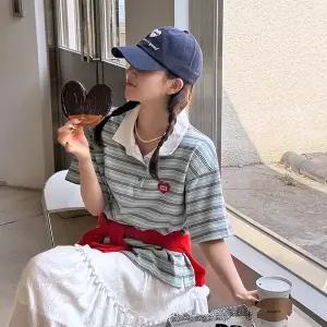 [메이블루]하트 스트라이프 카라티