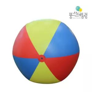 풍선대통령 점보릴레이 굴리기공게임1.5m점보레인보우 큰공굴리기
