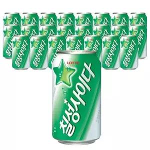 [롯데칠성음료]롯데 칠성 사이다 355ml x 48캔(업소용)