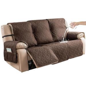 제니나 방수 리클라이닝 소파 커버 3인승, 리클라이너 미끄럼 방지 반려동물, 반려견(초콜릿, 소파)을 위한 신축성 스트랩이 있는 가구 보호대(초콜릿, 소파)