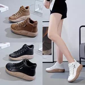 여성 키높이 4cm 하이탑 스니커즈 운동화여자높이화 캐주얼화 예쁜화 심플화 예쁜 여자화 하이 높이화