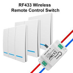 배선이 필요 없는 스마트 조명 스위치, 무선 원격 제어 형광등 패널, 원키 컨트롤, 긴 배터리 수명