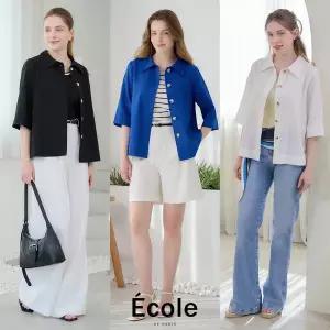 [하프클럽/에꼴드파리]에꼴드파리 인견 크리즈 자켓 3종