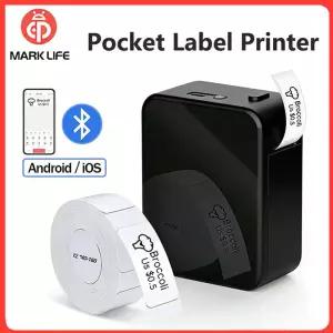 Marklife P15 미니 열전사 프린터 블루투스 라벨 선물/가격/태그/스티커/마킹/가정/사무실/학교용 D110/D30