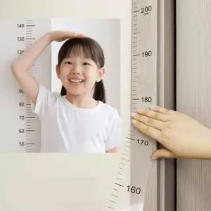 벽 부착 키재기 시트지 투명 키재는 스티커 줄자 스티커형 2m 눈금자