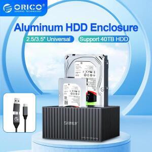 코 듀얼 베이 2.5/3.5인치 외장 하드 드라이브 인클로저 10Gbps 도킹 스테이션 HDD/SSD 케이스 UASP 지원