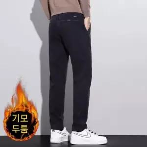 록쉬블몰 바지 남성용 봄 추동 캐주얼 정장 하의 일자 기모 도톰 가벼운 럭셔리 긴 HO3