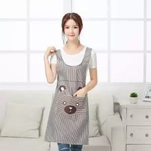 곰돌이 포켓 앞치마원피스형 주방앞치마 앞치마 주방용앞치마 식당앞치마 여름앞치마