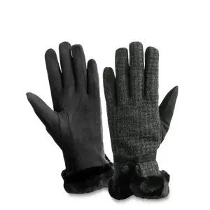 [하프클럽/]여성 체크정장 기모 터치장갑