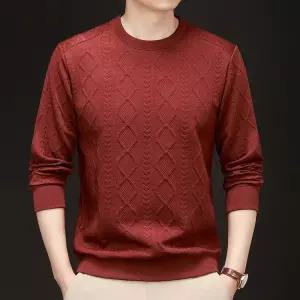 솔저스2 남성용 니트 가을 이너 맨투맨 라운드 긴팔 OPH3