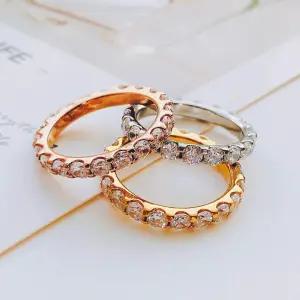 [써지컬스틸] 하이엔드 풀 크리스탈 테니스 반지