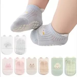 [엠에스키즈] 동물패밀리 미끄럼방지 매쉬 발목양말 5족세트