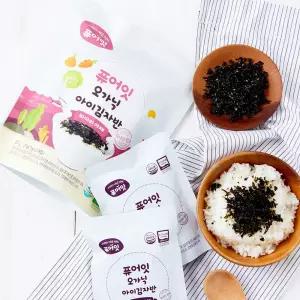 퓨어잇 오가닉 아이김자반 바다와야채 아기 유아 반찬 오가원초이유식 아이 유기농