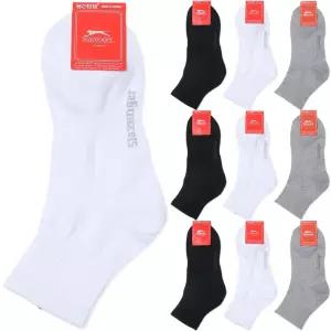 여성 슬레진저 무지 중목 카바 양말 10켤레 브랜드 qRv1+4axd