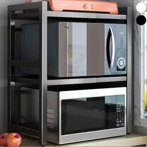 키밍 높너비 조절 전자레인지 선반 2단 오븐 거치대 밥솥 높이조절 너비조절 주방선반