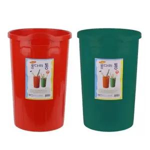 PP 원형 우산정리통-중 약29x46cm 손잡이 다용도꽂이 우산거치대 우산통 다용도통