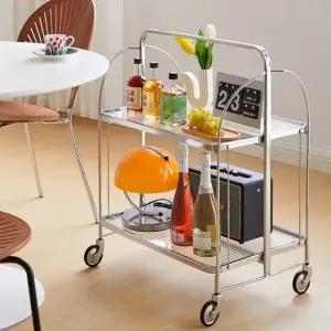 접이식 모던 미드센추리 트롤리 왜건 카트 이동식트롤리 접이식트롤리 미드센추리