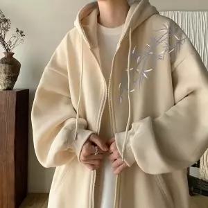 캐주얼 남친 회색 아이템 커플 맨투맨 봄가을 집업 가디건 트렌디 긴팔 후드 HT3