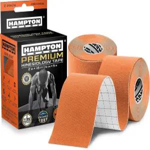 햄튼 아담스 상어 탱크에서 볼 수 있듯이 탄력 운동학 테이프 2팩 절단되지 않은 운동 근육 무릎 어깨 및