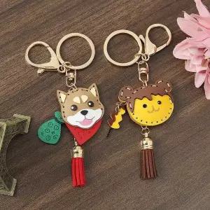 [셀러허브]프렌즈 열쇠고리 키홀더 2종세트(시바견과 당고) (S31170488)