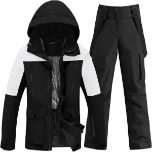 남성 스키복 방수 스노우슈트 투피스 스노보드 재킷과 바지 세트 야외 겨울 방풍
