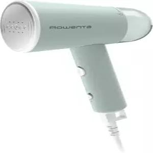 로웬타 미니 의류용 여행용 찜기 2.3온스 탱크가 장착된 휴대용 접이식 1100와트 다림질 필수품 그린