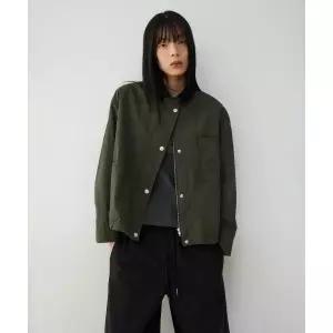 STUDIO TOMBOY 코듀로이 카라배색 숏점퍼_카키 9176113972 354862