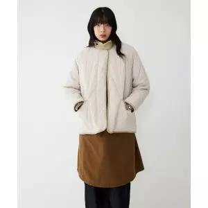 STUDIO TOMBOY 코듀로이카라 디테일 퀼팅 점퍼_라이트베이지 9176113982 354856