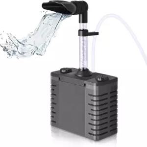 더빈 3 in 1 수족관 내부 필터 130 GPH 워터 펌프가 장착된 잠수식 파워 5-30갤런 어항용 에어 스톤 스펀지