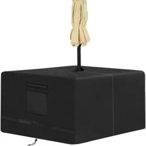 우산 구멍이 있는 SIRUITON 사각 파티오 테이블 커버 40 Lx W x 23.6 H 크기 NOT 헤비 듀티 600D 옥스포드