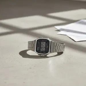 카시오 A-168WGG-1BDF 디지털 전자시계 빈티지 메탈 손목시계 건메탈