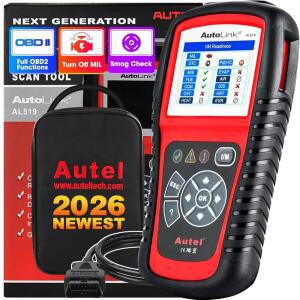 [미국배송] AUTEL AUTOLINK AL519 자동차 OBD2 스캐너 클래식 향상 모드 6 엔진 고장 코드 리더 OBDII CAN 진단 스캔 도구 원클릭 스모그 확인 DTC 조회 AL319 업그레이드 평생 무료 업데이트
