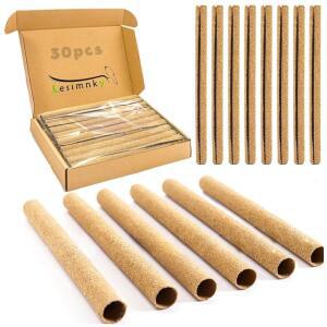 레심키 30PCS 버드 퍼치 커버, 케이지 위한 페이퍼 잉꼬 작은 카나리아 옐로우 액세서리용 샌드 퍼치, 핀치 플랫폼 및 새를