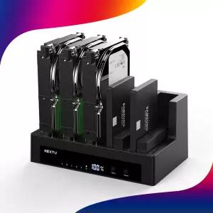 넥스트유 하디온 D2 USB3.0 SSD HDD 하드 도킹스테이션 5베이 하드복사기 974DCU3