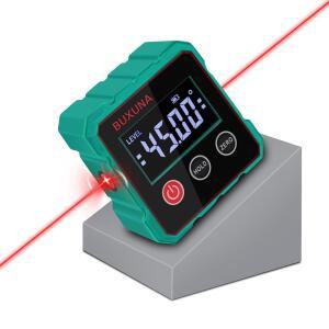[미국배송] 디지털 앵글 파인더 레벨 파인더 마그네틱 충전식 게이지 테이블 마이터 톱 목공 건설용(레이저 레벨은 클래스 II 출력 5MW)