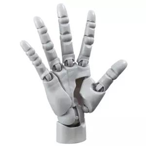 가동 관절 손가락 캡슐 모형 손 미니어처 가차