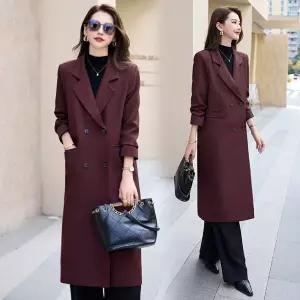 롱 가을 여친 정장 재킷 트렌치코트 헨리넥 코트 원픽3