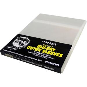 12mm 블루레이 리셀링 슬리브 - 블루레이, Xbox One 및 HD-DVD(100팩)와 호환됩니다