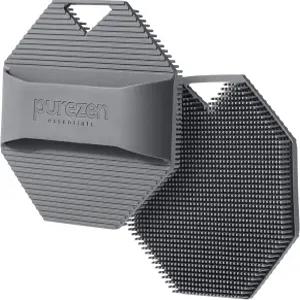 퓨어 젠 에센셜 실리콘 바디 스크러버 모든 피부 타입을 위한 각질 제거 부드러운 칫솔모를 사용한 마사지