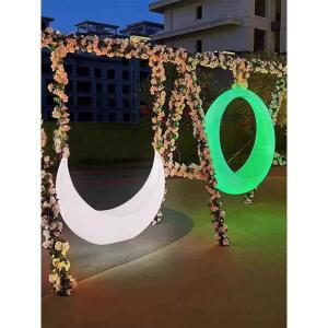 야외 달그네 스윙체어 펜션 전구 마당 포토존 테라스 대형 조경 흔들