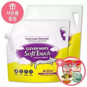 뉴 벤토나이트 고양이모래 소프트터치 액티브(AK665) 6kg*2개