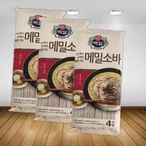 백설) 메밀소바국수(건면) 400gx3개(15인분)