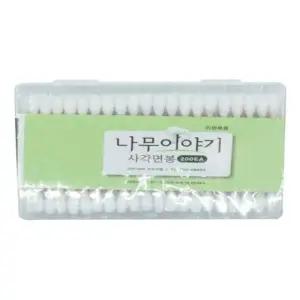 [에스에스_62]나무스틱 면봉 귀이개 회오리면봉 화장 200EA